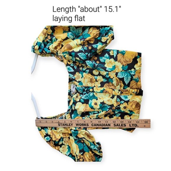 Laura Ashley x UO Puff Sleeve Floral Blouse S - Picture 8 of 11